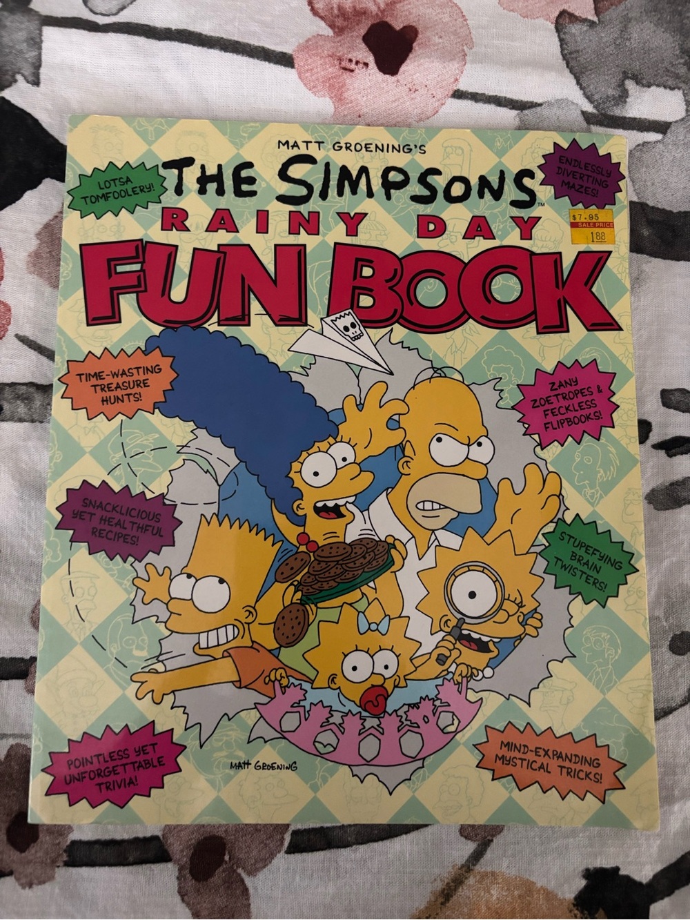 Vintage 1991 The Simpsons Rainy Day Fun Book